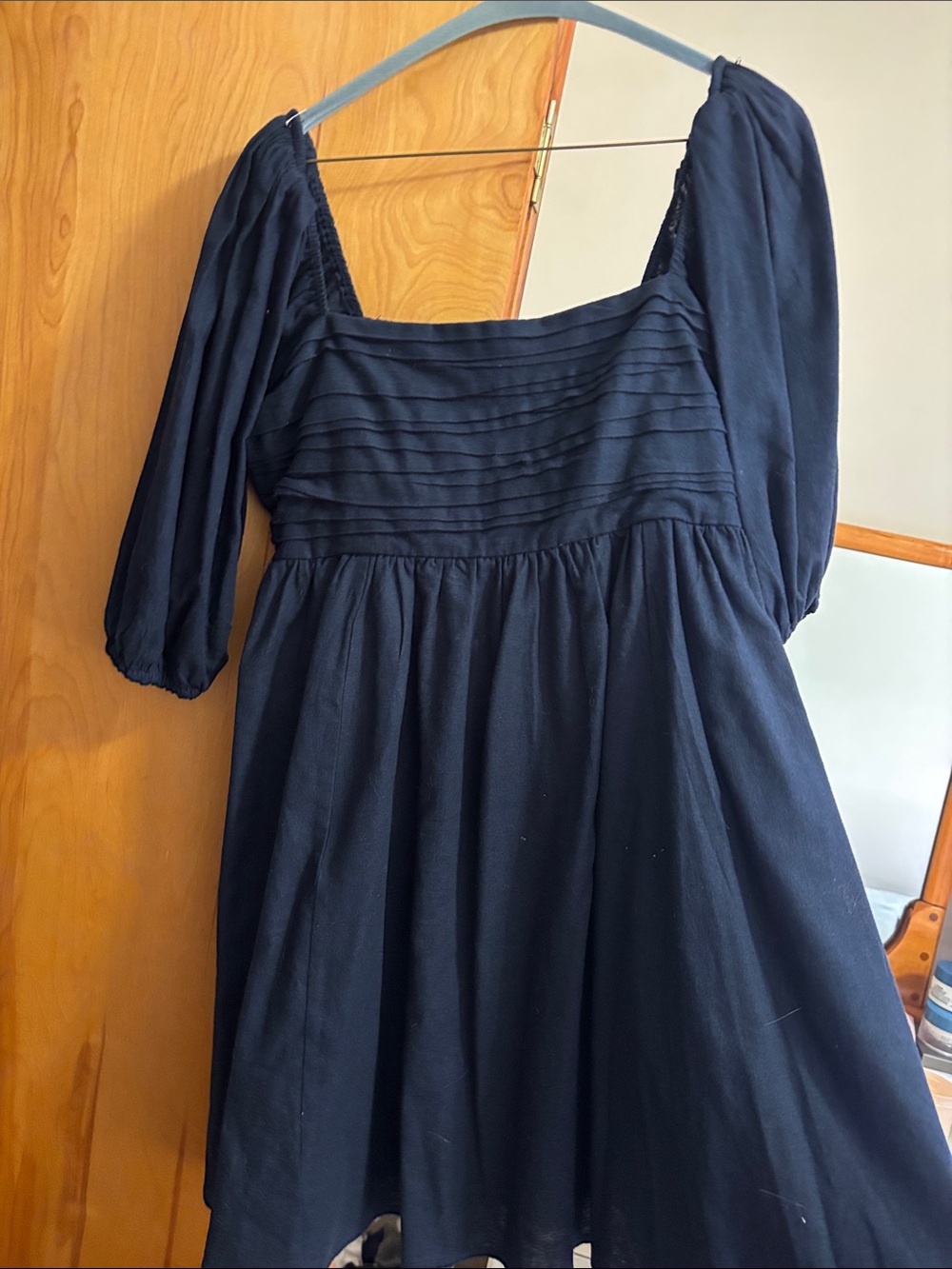 Abercrombie puff sleeve mini dress